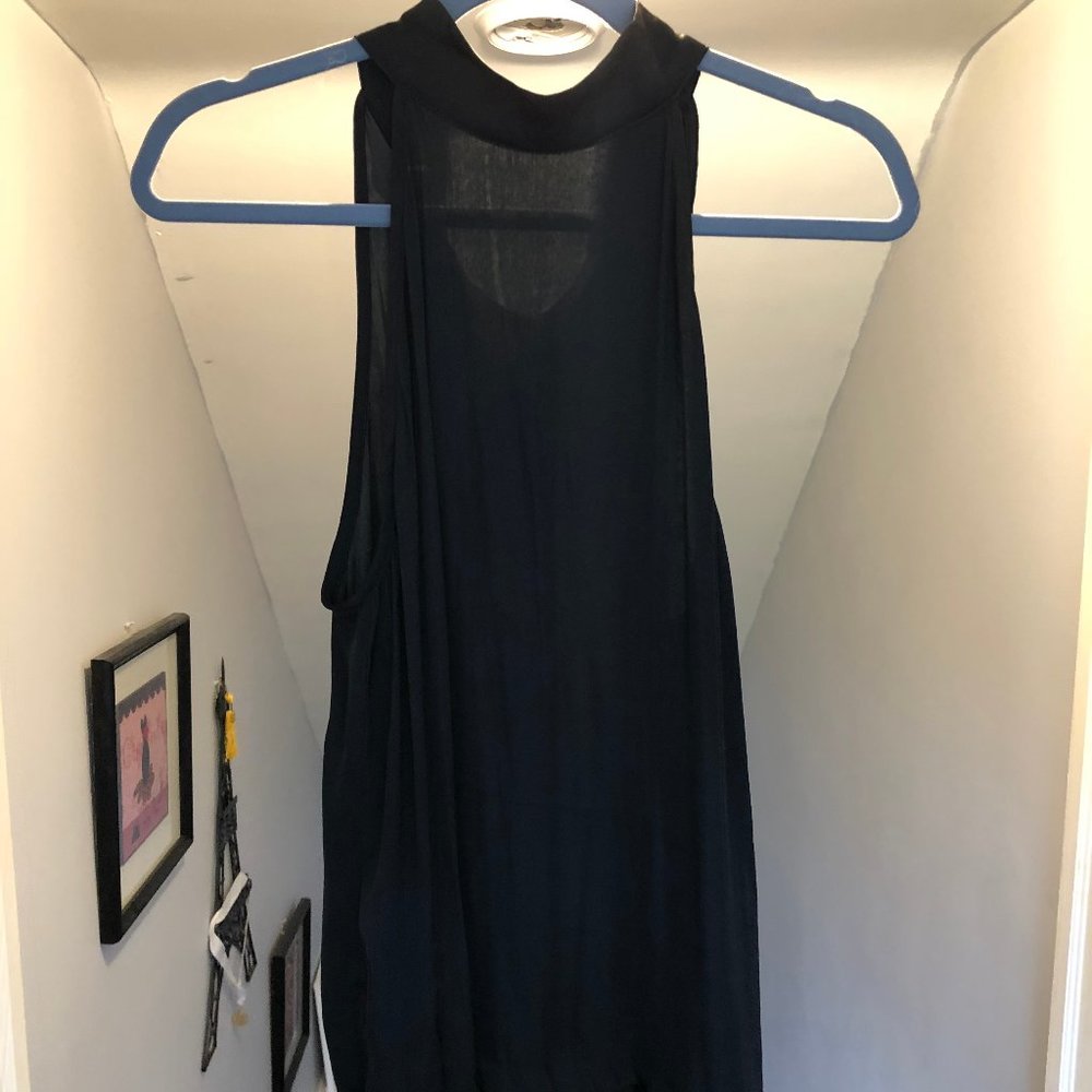 Urban Outfitters High Neck Sleeveless Black Top!